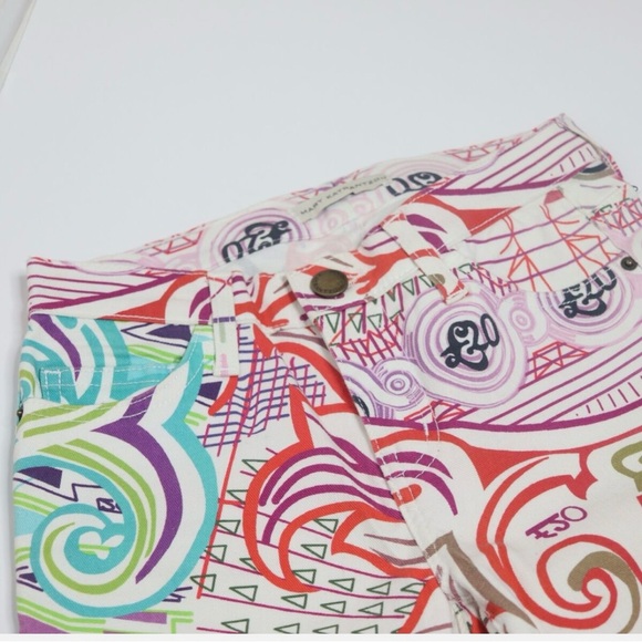 Mary Katrantzou Women's Multicolor
'Pound' Print Low Rise Skinny Jeans - Picture 7 of 7